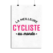 Affiche la meilleure cycliste au monde