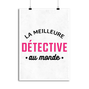 Affiche la meilleure detective au monde