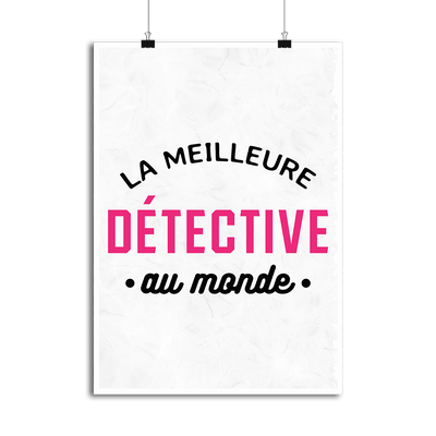 Affiche la meilleure detective au monde