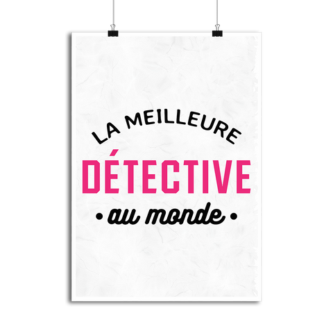 Affiche la meilleure detective au monde