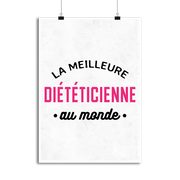 Affiche la meilleure diététicienne au monde