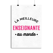 Affiche la meilleure enseignante au monde