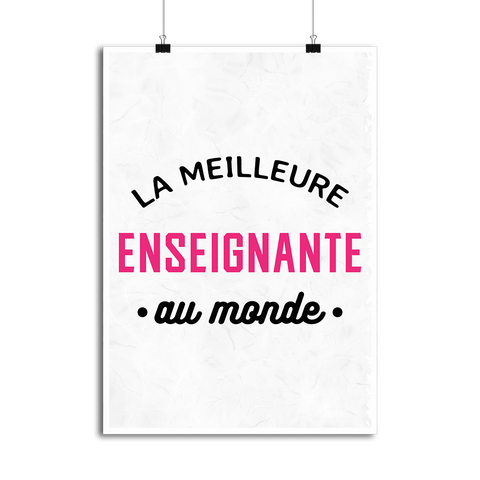 Affiche la meilleure enseignante au monde