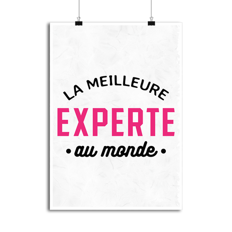 Affiche la meilleure experte au monde