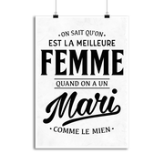 Affiche la meilleure femme
