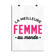Affiche la meilleure femme au monde