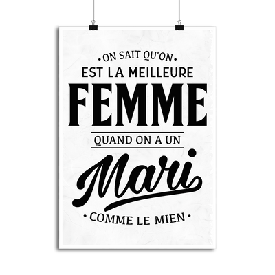 Affiche la meilleure femme