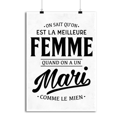 Affiche la meilleure femme