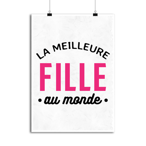 Affiche la meilleure fille au monde