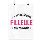 Affiche la meilleure filleule au monde