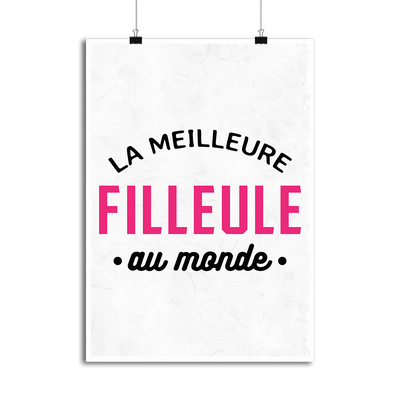 Affiche la meilleure filleule au monde