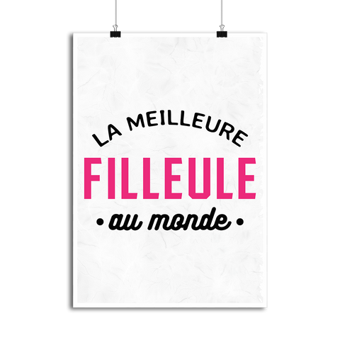 Affiche la meilleure filleule au monde