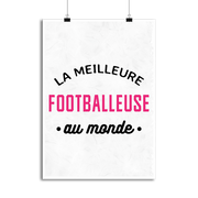 Affiche la meilleure footballeuse au monde