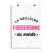 Affiche la meilleure forgeronne au monde