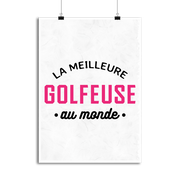 Affiche la meilleure golfeuse au monde