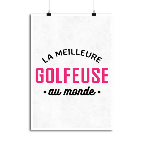 Affiche la meilleure golfeuse au monde