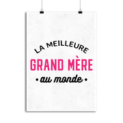 Affiche la meilleure grand mère au monde