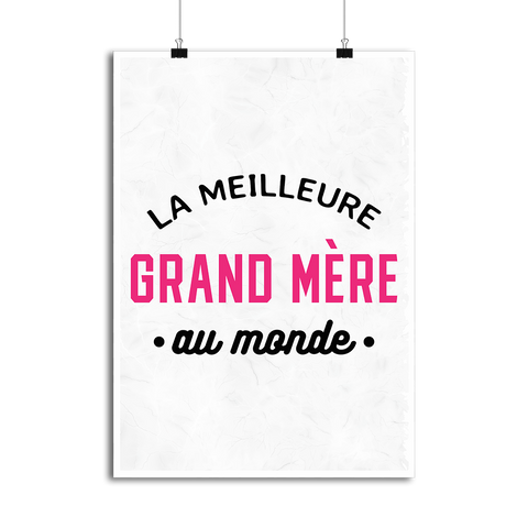 Affiche la meilleure grand mère au monde