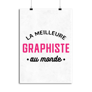 Affiche la meilleure graphiste au monde