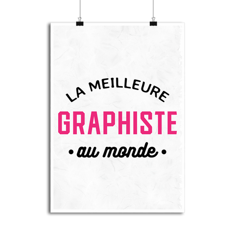 Affiche la meilleure graphiste au monde