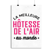 Affiche la meilleure hôtesse de l'air au monde