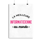 Affiche la meilleure informaticienne au monde