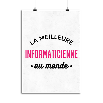 Affiche la meilleure informaticienne au monde