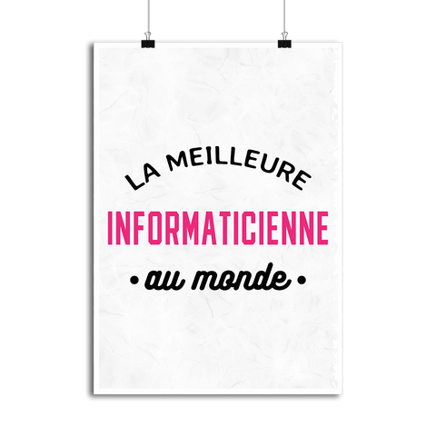 Affiche la meilleure informaticienne au monde