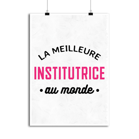 Affiche la meilleure institutrice au monde