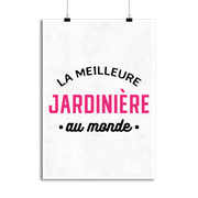Affiche la meilleure jardinière au monde
