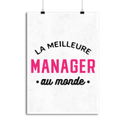 Affiche la meilleure manager au monde