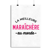 Affiche la meilleure maraîchère au monde