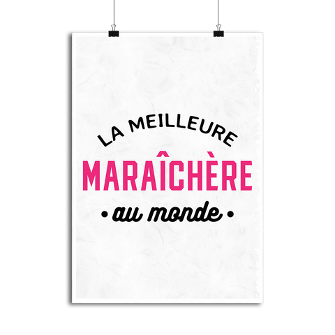 Affiche la meilleure maraîchère au monde