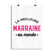 Affiche la meilleure marraine au monde