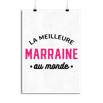 Affiche la meilleure marraine au monde