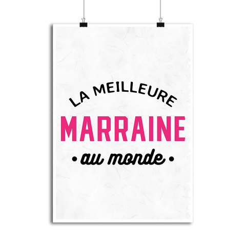 Affiche la meilleure marraine au monde