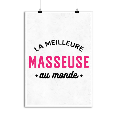 Affiche la meilleure masseuse au monde