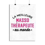 Affiche la meilleure massothérapeute au monde
