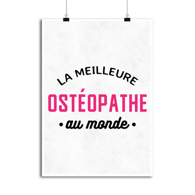 Affiche la meilleure ostéopathe au monde