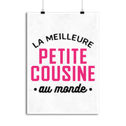 Affiche la meilleure petite cousine au monde
