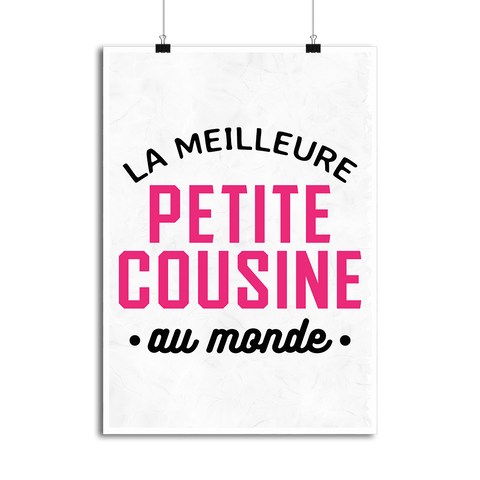 Affiche la meilleure petite cousine au monde