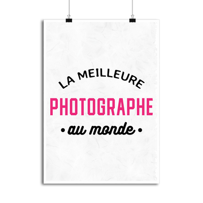 Affiche la meilleure photographe au monde