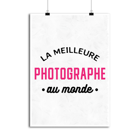 Affiche la meilleure photographe au monde