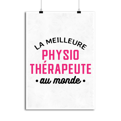 Affiche la meilleure physiothérapeute au monde