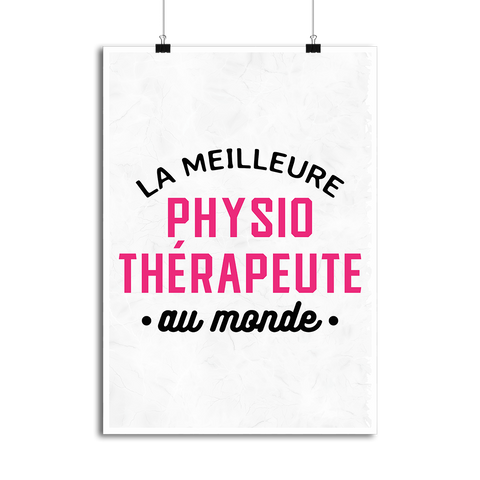 Affiche la meilleure physiothérapeute au monde