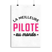 Affiche la meilleure pilote au monde