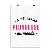Affiche la meilleure plongeuse au monde