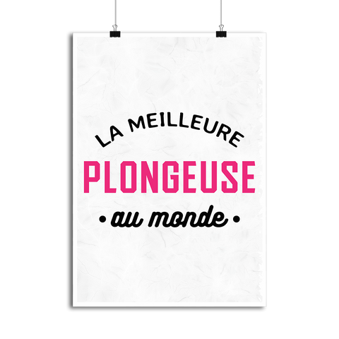 Affiche la meilleure plongeuse au monde