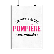 Affiche la meilleure pompière au monde