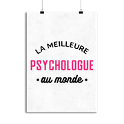 Affiche la meilleure psychologue au monde